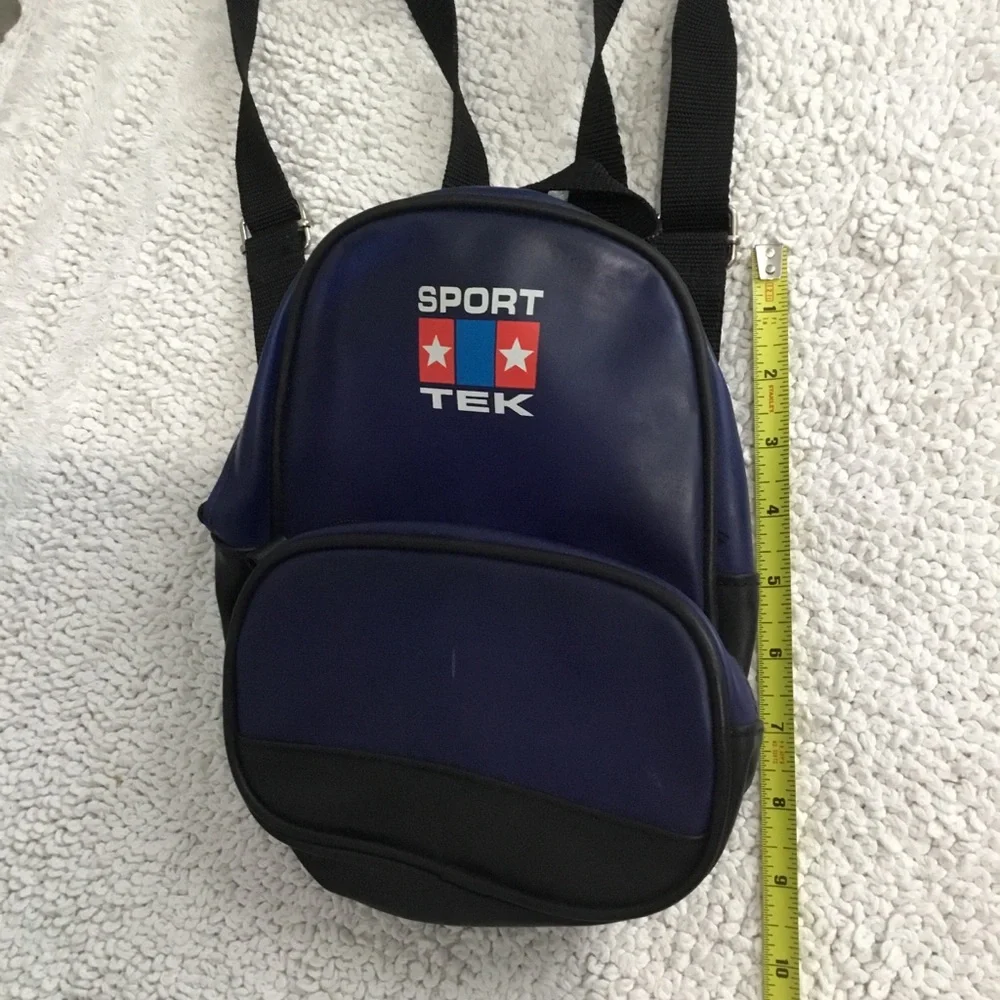 Vintage Y2K SPORT TEK Mini vinyl Backpack